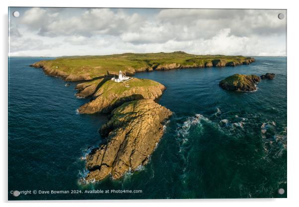 Strumble Head Lighthouse View Acrylic by Dave Bowman