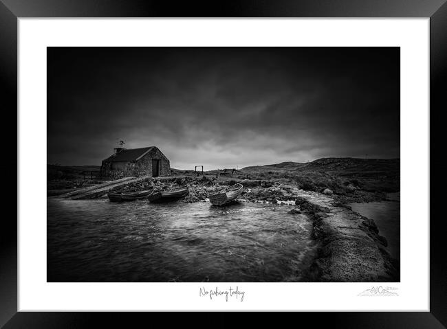 Srid na Loch Black and White Landscape Framed Print by JC studios LRPS ARPS