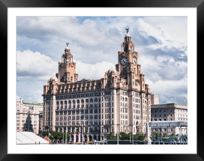 Liver building Liverpool Framed Mounted Print by chris hyde
