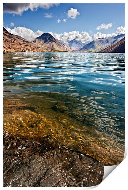 Wast Water Print by Stephen Mole