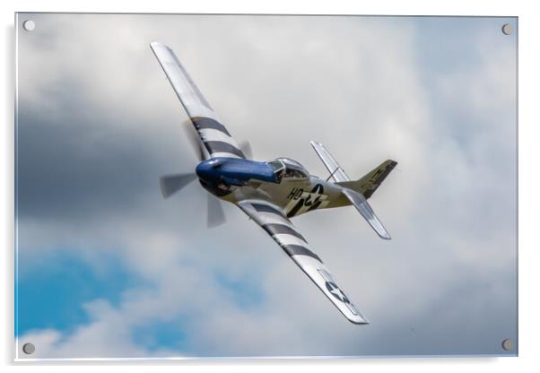 P-51D Mustang 'Miss Helen'  Acrylic by J Biggadike