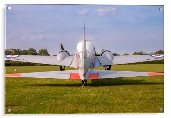 RAF Avro Anson C19 TX176 Acrylic by Jack Biggadike
