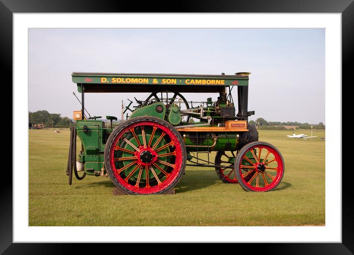 Clayton & Shuttleworth Traction Engine Framed Mounted Print by Jack Biggadike