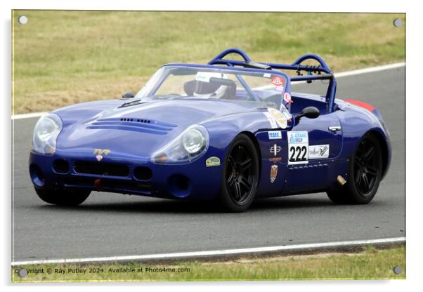 Blue TVR Racing Circuit Acrylic by Ray Putley