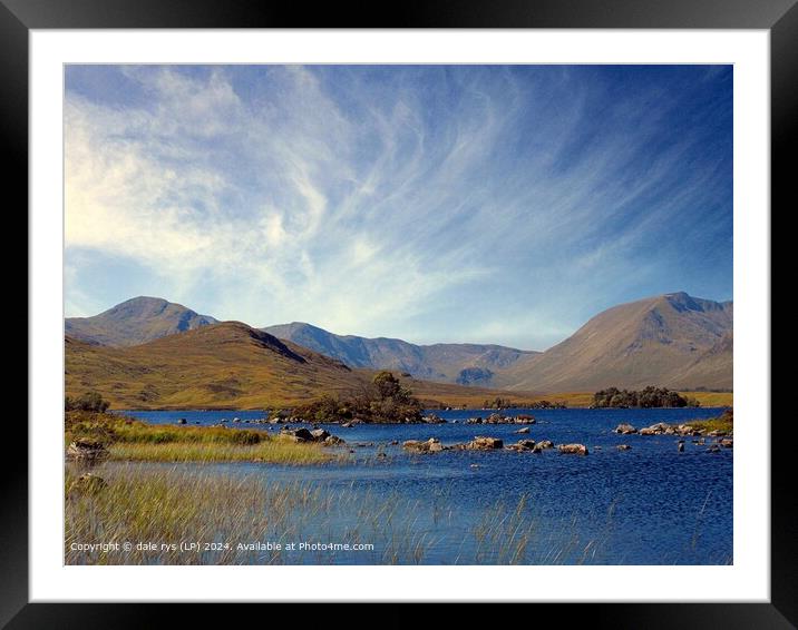 Stunning Scottish Colour Lakes GLENCOE SCOTLAND Mountain Cloud Landscape Framed Mounted Print by dale rys (LP)