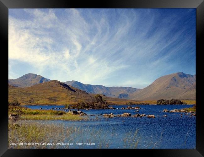 Stunning Scottish Colour Lakes GLENCOE SCOTLAND Mountain Cloud Landscape Framed Print by dale rys (LP)