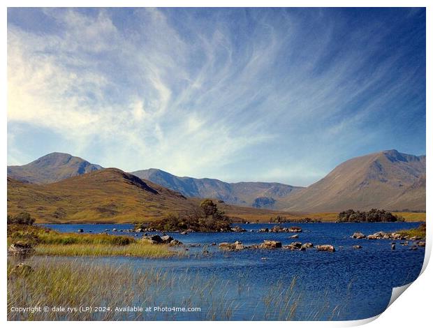 Stunning Scottish Colour Lakes GLENCOE SCOTLAND Mountain Cloud Landscape Print by dale rys (LP)