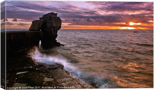 Sundown at Pulpit Canvas Print by Chris Frost