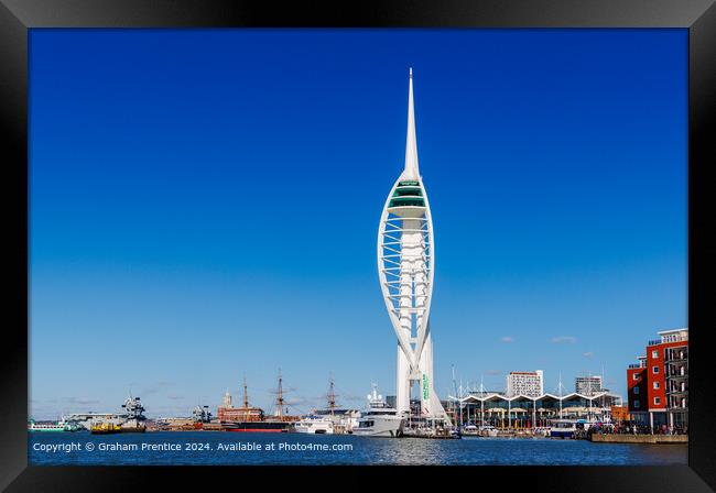 Portsmouth Harbour and Spinnaker Tower Framed Print by Graham Prentice