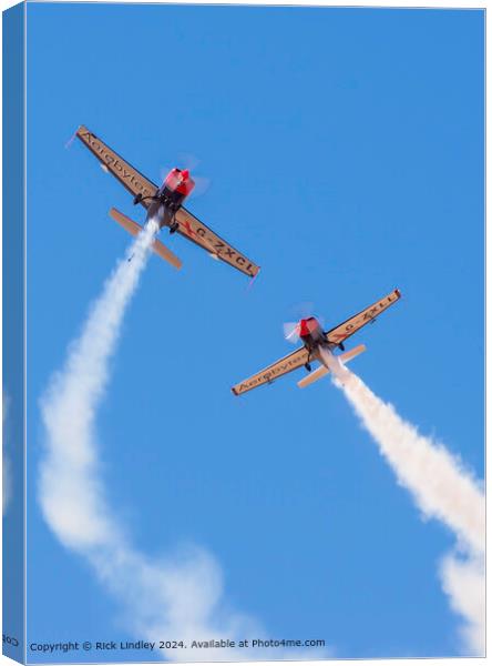 Blades Aerobatic Display Team, Southport Canvas Print by Rick Lindley