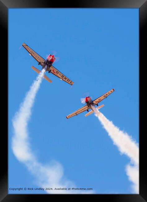Blades Aerobatic Display Team, Southport Framed Print by Rick Lindley