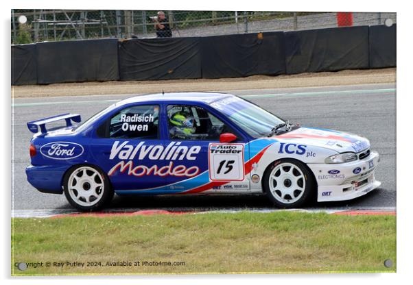Ford Mondeo Si Racing Acrylic by Ray Putley