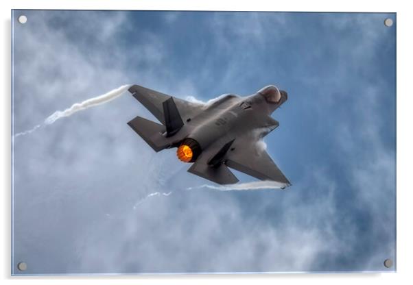 Lockheed Martin F-35 Lightning II  Acrylic by Derek Beattie