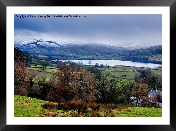 Semer Water - Yorkshire Dales Framed Mounted Print by Trevor Kersley RIP