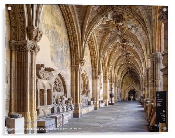 Gothic Cloister Architecture Spain Acrylic by Laszlo Konya
