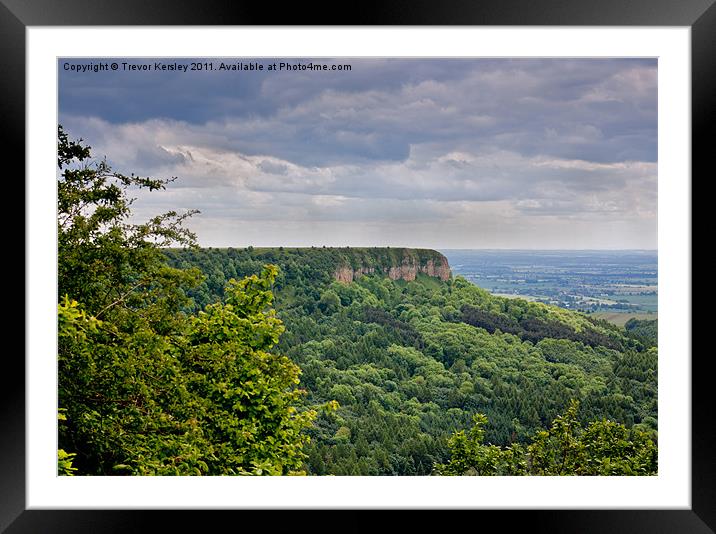 Sutton Bank - North Yorkshire Framed Mounted Print by Trevor Kersley RIP