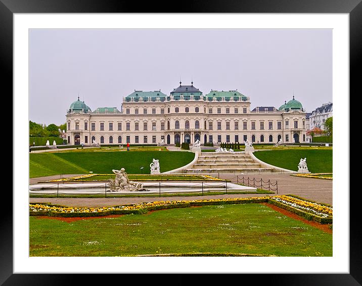 BELVEDERE PALACE VIENNA Framed Mounted Print by radoslav rundic