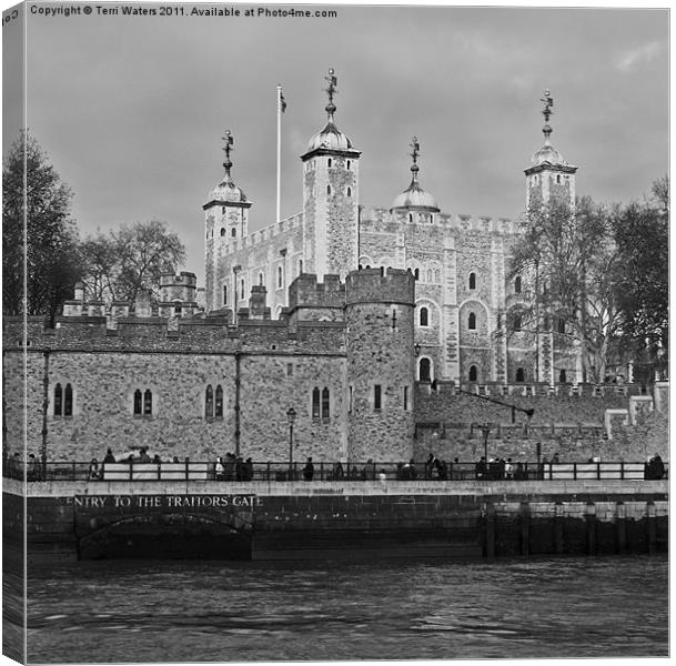 The Tower of London England Canvas Print by Terri Waters