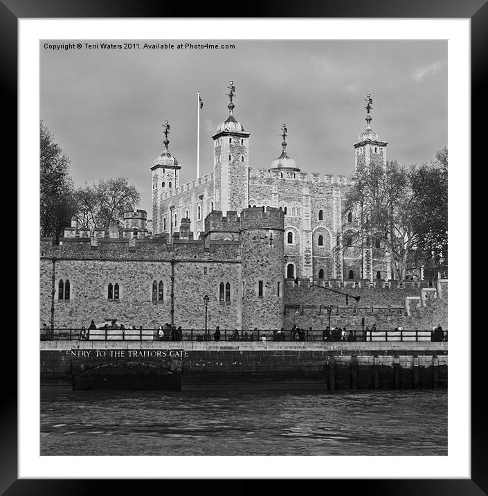 The Tower of London England Framed Mounted Print by Terri Waters