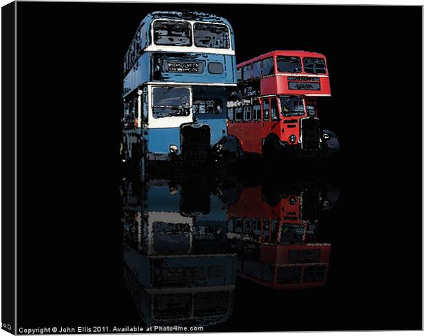 Reflections of the Past Canvas Print by John Ellis
