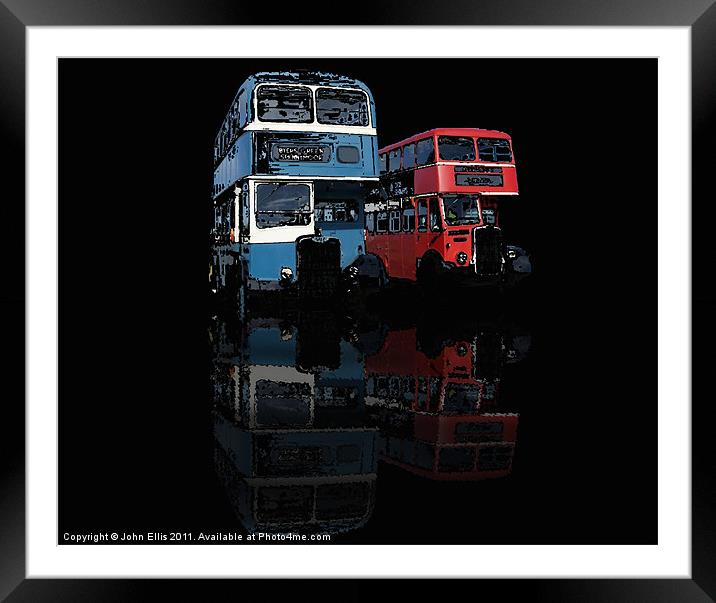 Reflections of the Past Framed Mounted Print by John Ellis