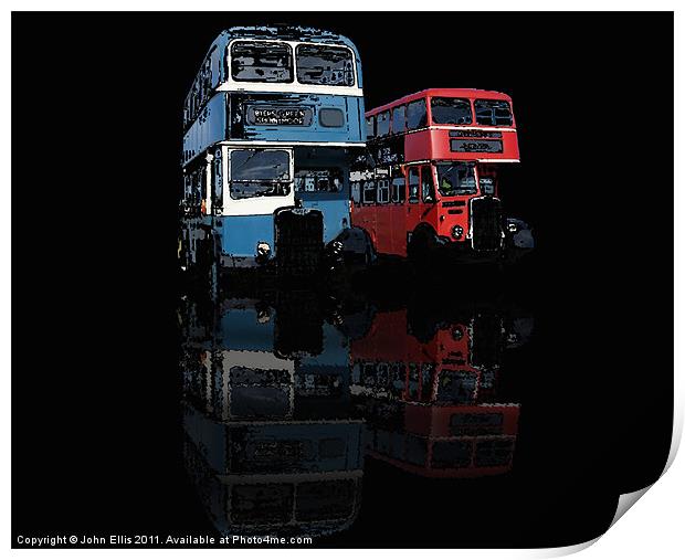 Reflections of the Past Print by John Ellis