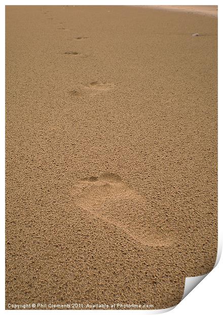 Footprints Print by Phil Clements
