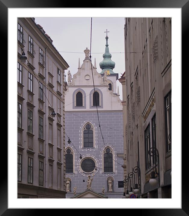 CENTRE OF VIENNA Framed Mounted Print by radoslav rundic