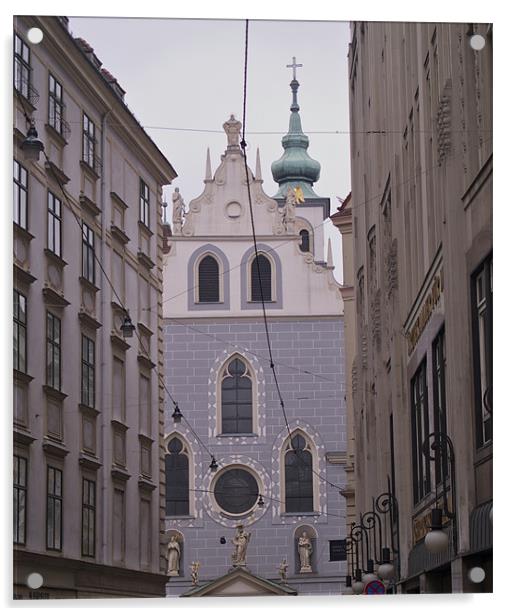 CENTRE OF VIENNA Acrylic by radoslav rundic