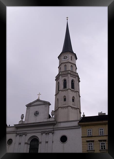 CHURCH IN VIENNA Framed Print by radoslav rundic