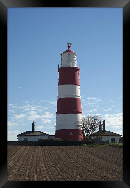 Happisburgh Lighthouse Framed Print by Damien VC