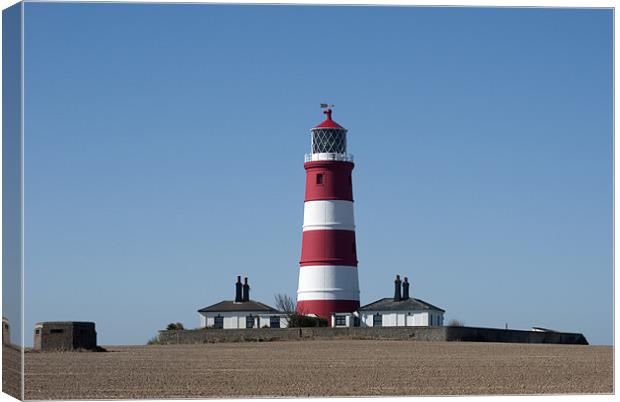 Happisburgh Lighthouse Canvas Print by Damien VC