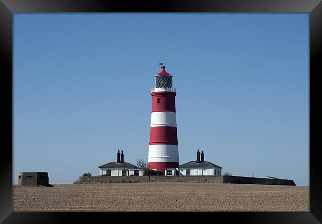 Happisburgh Lighthouse Framed Print by Damien VC