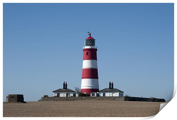 Happisburgh Lighthouse Print by Damien VC