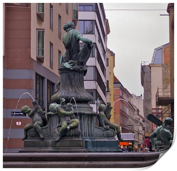 MONUMENT IN VIENNA Print by radoslav rundic