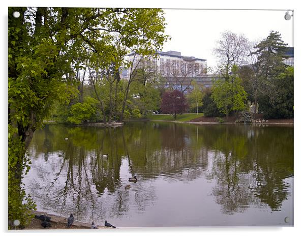 PARK IN VIENNA Acrylic by radoslav rundic