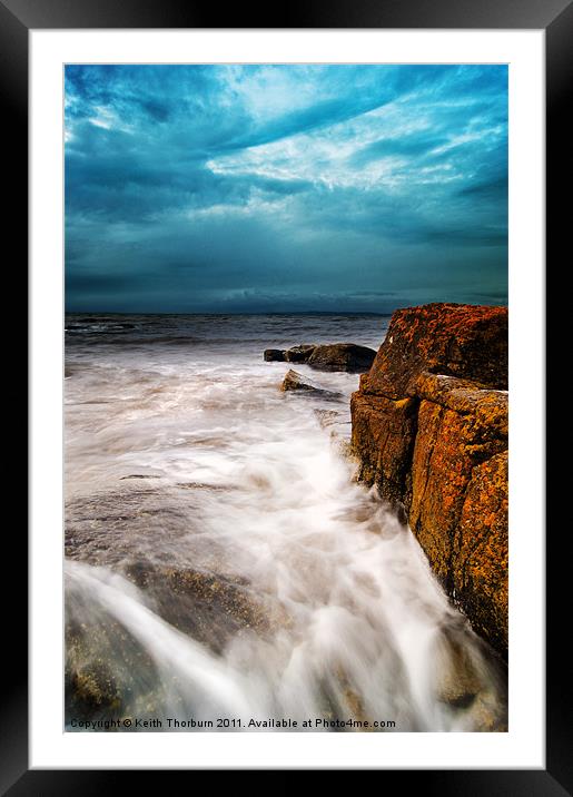 Rocks to The Sea Framed Mounted Print by Keith Thorburn EFIAP/b