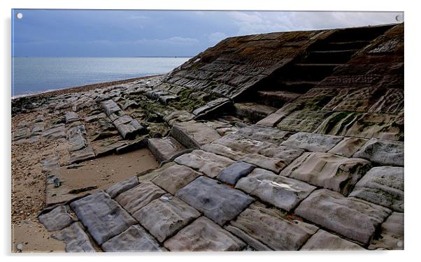 Step Of The Beach Acrylic by Louise Godwin