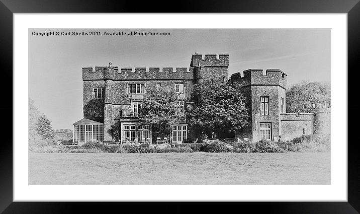 Banwell Castle Framed Mounted Print by Carl Shellis
