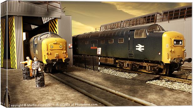 Deltics on Shed Canvas Print by K7 Photography