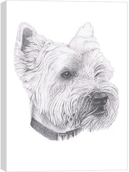 West Highland Terrier Canvas Print by Gordon and Gillian McFarland