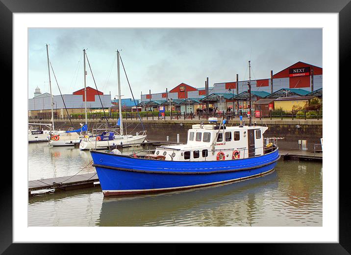 The Diving Belle Framed Mounted Print by Jacqui Kilcoyne