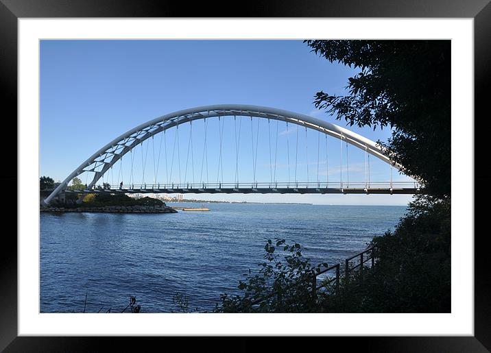 The Bridge Framed Mounted Print by Elaine Manley