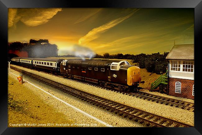 Stoke Summit Deltic Framed Print by K7 Photography