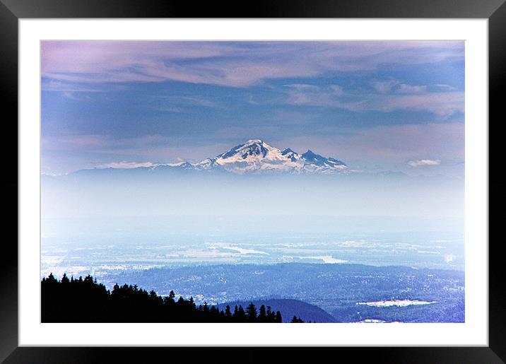 Mount Baker ,Washington state USA Framed Mounted Print by Elaine Manley