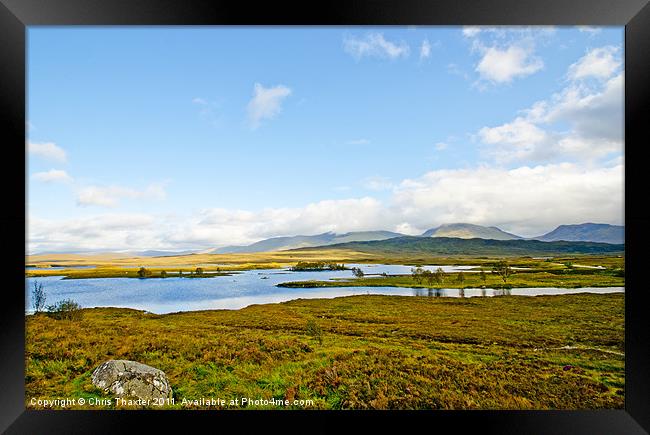 View over Loch Ba Framed Print by Chris Thaxter