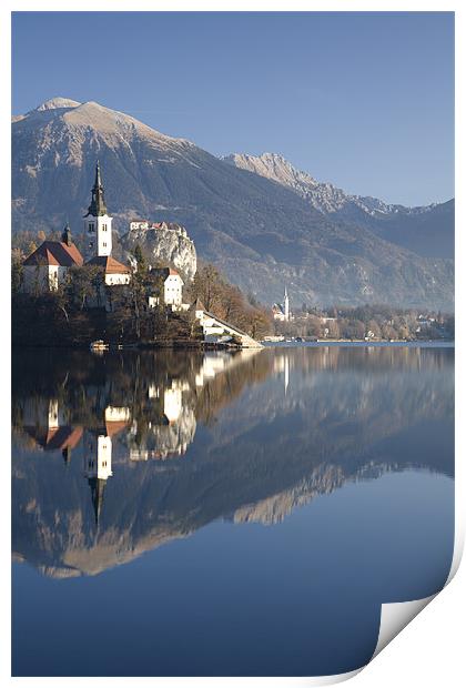 Morning at Lake Bled Print by Ian Middleton