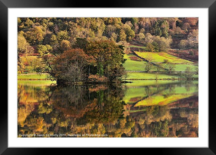 Morning Reflections, Rydalwater Framed Mounted Print by Jason Connolly