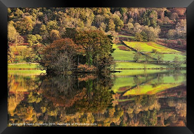 Morning Reflections, Rydalwater Framed Print by Jason Connolly