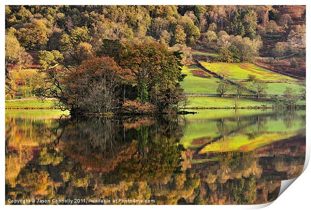 Morning Reflections, Rydalwater Print by Jason Connolly
